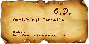 Oszlányi Daniella névjegykártya